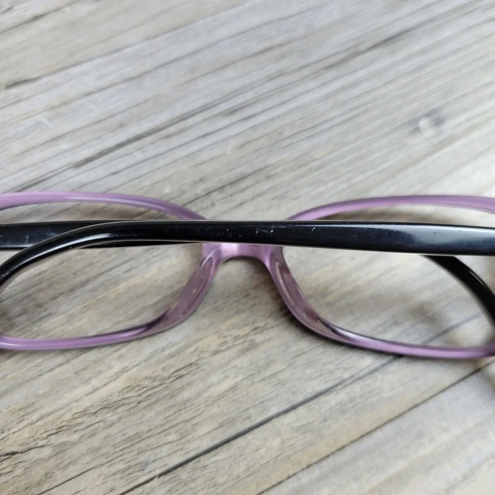 Coach Eyeglasses Holly (504) Black Purple Oval Frames Womens 50-16-135